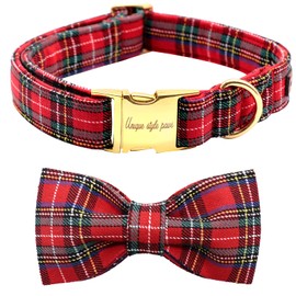 Unique Style Paws Dog Collar Bow Tie Collar Adjustable Collars or Dog Leads for Dogs and Cats Small Medium Large