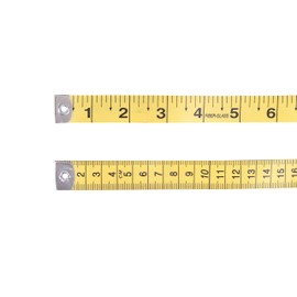 Bureaucrat Measuring Tape - Body Measurement Inch Tape - 60 Inches/150 CMs - Double Side Rulers, Flexible, Portable,Sewing, Dress Making Tailor's Tape (4, Yellow, 60 Inches)