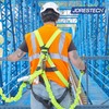JORESTECH Safety Full Body Harness for Fall Protection, Yellow/Lime Back
