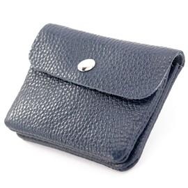 modamoda de P09 Italian Leather Women's Purse, Small, sapphire blue