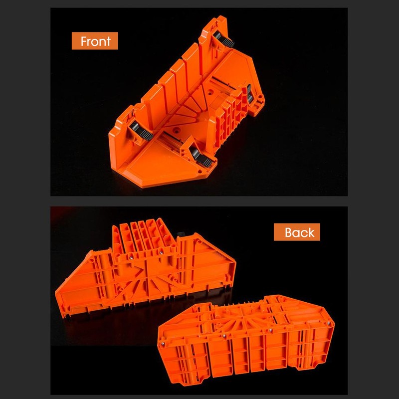 14-inch Mitre Box with Movable and Non-slip Jaw for Back