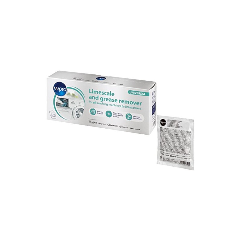 Wpro DES121 C00424828 Descaler in Bags for Washing Machines and