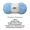 MyLineART Soft Velvet Yarn Chenille Crocheting Baby Blanket Yarn for