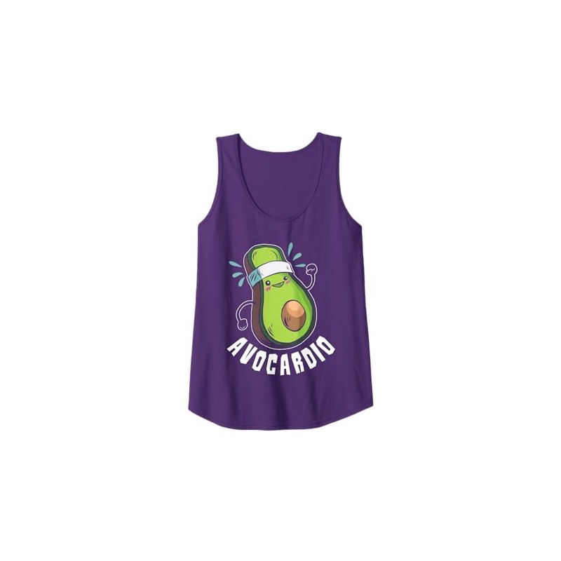 Cardio Fitness Workout Atleta Divertente Palestra Avocado Canotta