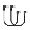 Maixbomr 90 Degree Micro USB Power Cable,25cm USB A Left