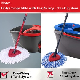 3 Pack Mop Replace Head for O Cedar, Mop Head Replacement, Microfiber EasyWring Spin Mop Head Refill for Ocedar, Mop Refill Head Safe Compatible with Spin Mop for Cleaning All Hard-surfaced Floors