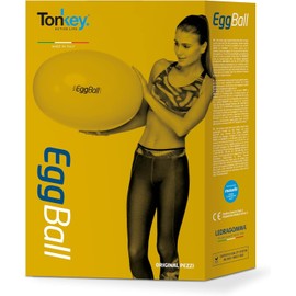 PEZZI Eggball Original Exercise Ball Pezziball Therapy Roll 65 cm Yellow