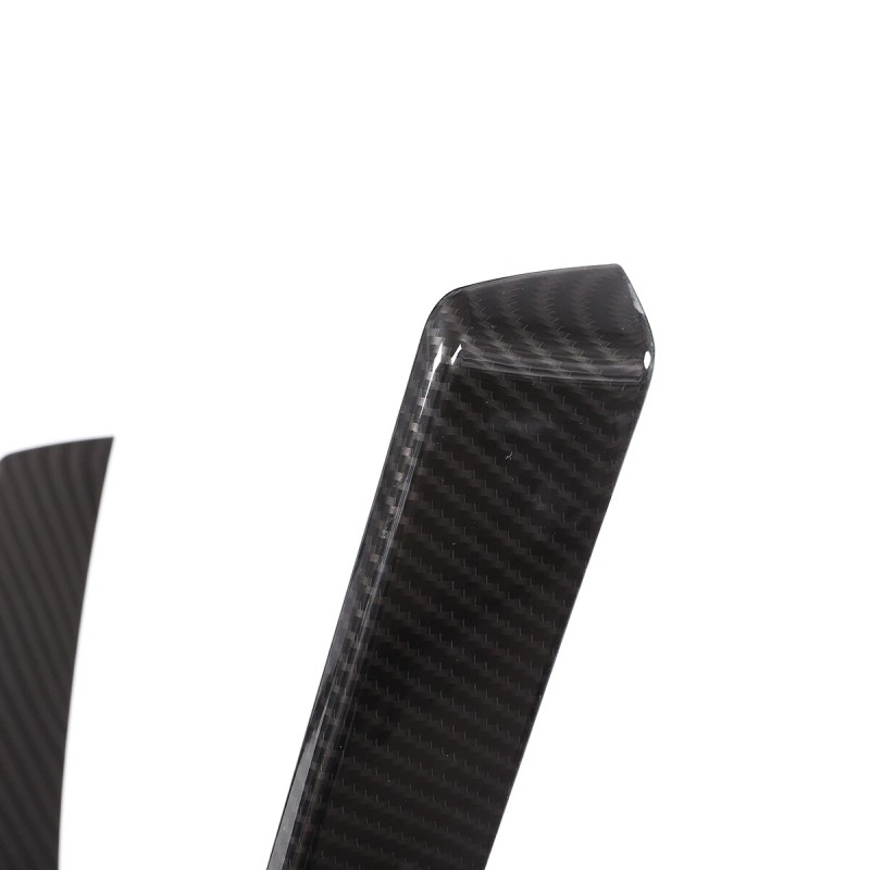 carpart2021 Carbon Fiber ABS Front V Shape Grille Trim Fit