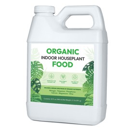 Organic Indoor Houseplant Food - Use on All Live Indoor Plants, Orchids, and Succulents | Concentrated Liquid Fertilizer Alternative (32oz, Mixes to 32 Gallons)