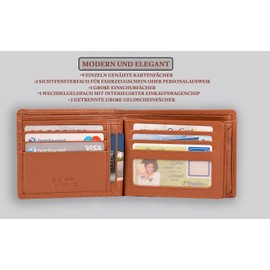 MATADOR 3625 Men's Unisex Wallet Women, light brown, Vintage