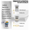 Brass Freestanding Tub Drain, Pop Up Freestanding Tub Drain Plug,