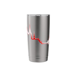 Cologne Skyline Heartbeat Germany Köln Cologne Cathedral Stainless Steel Insulated Tumbler