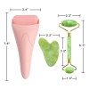 Rodillo De Jade Natural 3 En 1 Y Gua Sha