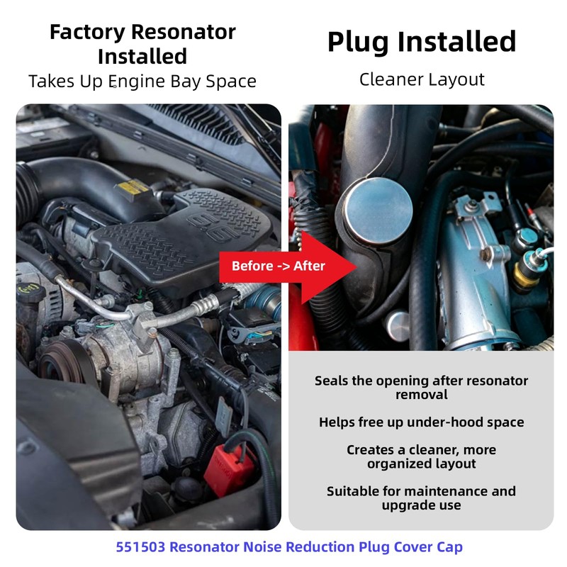Turbo Resonator Delete Plug for 2004.5-2010 Duramax 6.6L LLY LBZ