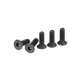 DTGN M2-0.4x6mm Flat Head Socket Cap Screws, 50 Pack Hex Socket Flat Head Screws Carbon Steel Black Oxide, Full Thread, Countersunk Bolts