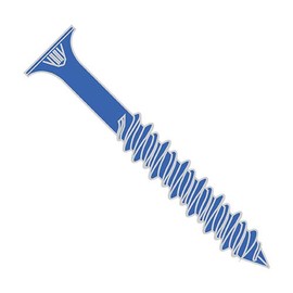Shorpioen 20-Pack 1/4 x 1-3/4" Phillips Flat Concrete Screw Blue Perma Seal No Drill Bit BC-1428CNPF