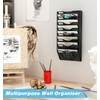 Solinxe Wall File Holder Wall Mounted Magazine Rack 8 Pockets