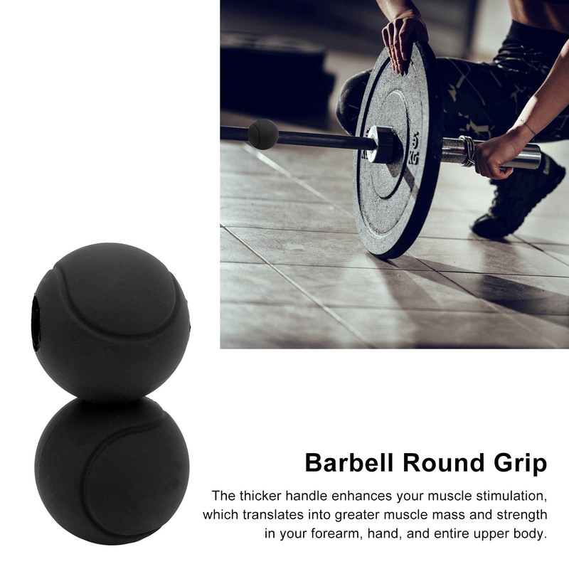 1 Pair of Barbell Dumbbell Curved Bar Grip Round Spherical
