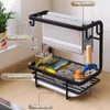 Sponge Holder Sink with Drip Tray and Hook, Multifunctional Sink