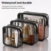 4pcs Beauty Case Trasparente Borsa da Viaggio per Cosmetici Impermeabili