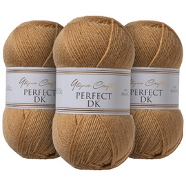 Utopia Crafts DK Double Knitting Yarn 3X 100g (Biscotti)