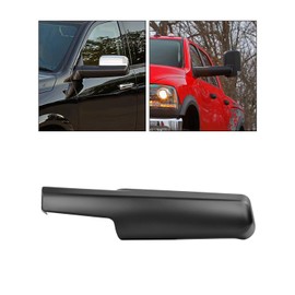 TOP-MAX RAM Trailer Tow Mirror Cover Front Arm Driver Left Side Mirror Cap Replacement for Dodge RAM 2014-2019 1500 2500 3500, Replace 68263393AA