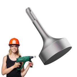 SDS Plus Ground Rod Driver, Heavy Duty Forged Steel Drill Bit Rotary Hammer Compatible with All Drills 85mm Grounding Driver Wear, Resistant Wide Compatibility Bits Socket (Flat)