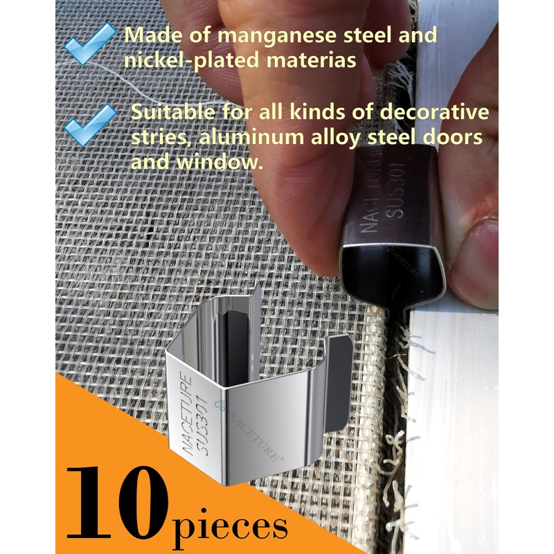 Screen Door Tool Kit - 20 Pieces Screen Installer Clips
