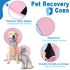 Supet Dog Cone Collar Adjustable After Surgery, Comfortable Pet Recovery
