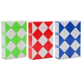 Snake Magic Speed Cube Speed Twist Brain Puzzle Cube Brain Teaser Toys for ADD ADHD Anxiety and Autism Adult Children by SHUYUE (3 Pack Mix)