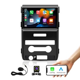 Android 13 Car Stereo for Ford F150 2009 2010 2011 2012 2013 2014 Radio with Wireless Carplay 9 inch Touchscreen GPS Navigation Bluetooth WiFi FM/AM Backup Camera Steering Wheel Control Head Unit