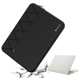 Smatree 14 inch Anti-Shock Laptop Sleeve Tailored for ASUS Vivobook S14 OLED M5406/S5406 Copilot+ PC, Zenbook 14 UX3402/14 Flip OLED UP3404/14 OLED UX3405, Zenbook 14X OLED UX5400/UX5401, Black (E413)