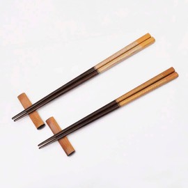 Ishida 60196 Couple Chopsticks Rest Threaded Ethical Box, Made in Japan