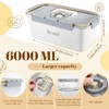 FoldTier 1 Pcs Large Stainless Steel Bread Container with Lid,