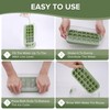 Ice Cube Tray with Lid and Bin 21 Pcs Quick-Fill