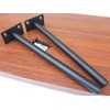 12 Pcs 8" Black Solid Steel Floating Shelf Bracket Blind