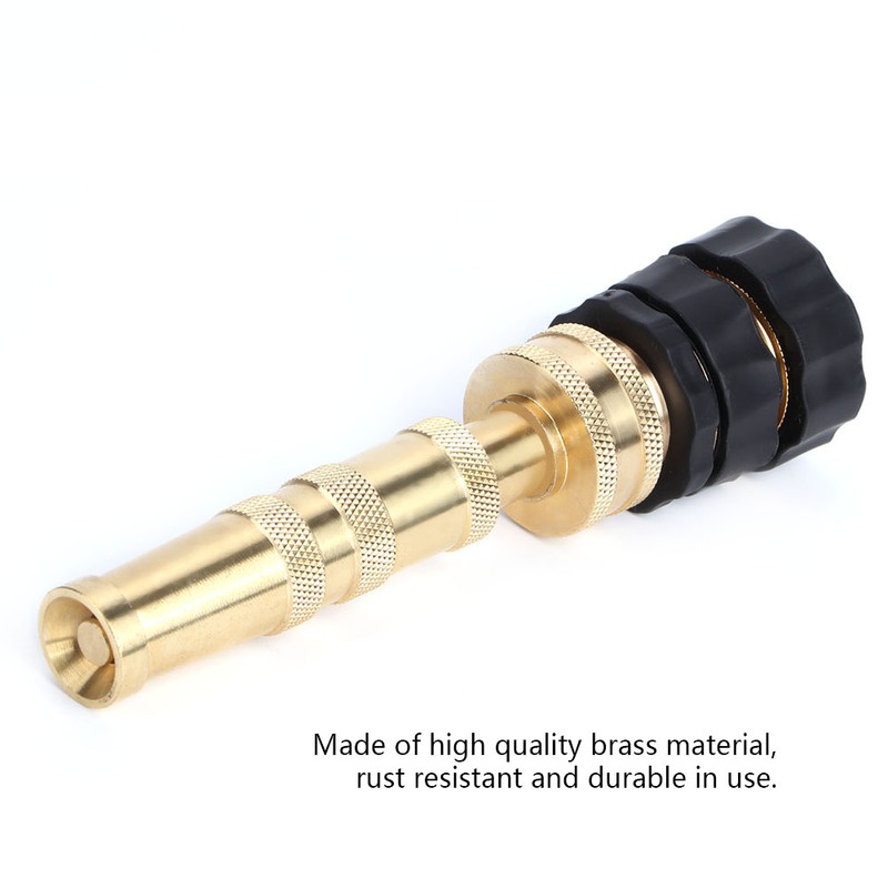 Brass Adjustable Hose Nozzle Water Hose Nozzles for Garden Sprayer