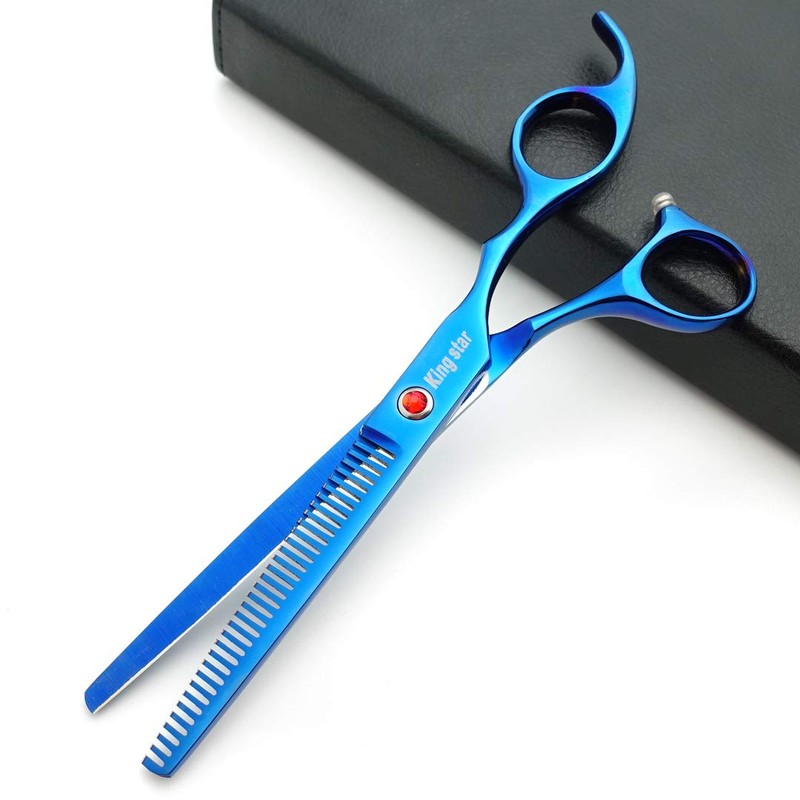 7.0in Titanium Professional Pet Grooming Scissors Set,Straight & Thinning &