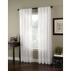 Curtainworks Soho Voile Curtain Panel, 144", Winter White