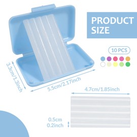 Sularpek 10 Pieces/50 Strips Orthodontic Wax for Braces, Braces Wax, Orthodontic Wax, Dental Wax for Braces, Braces Wax to Relieve Irritation Pain