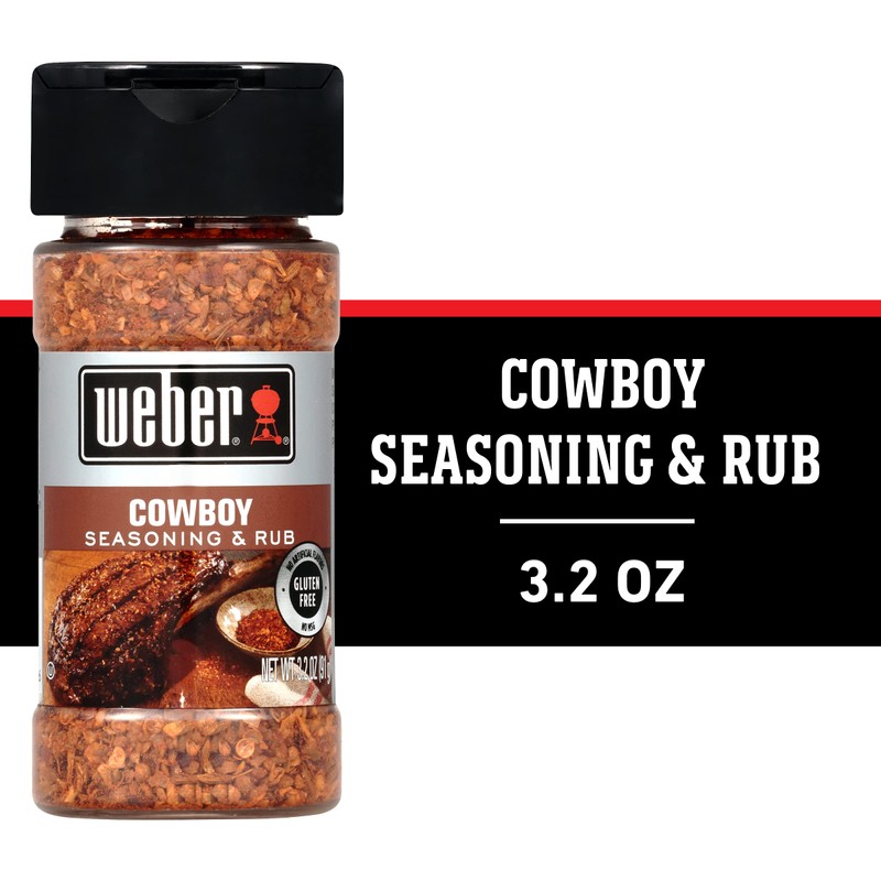 Weber Cowboy Seasoning, 3.2 Ounce Shaker