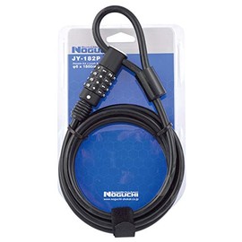 NOGUCHI JY-182P Variable Dial Wire Lock, Black, Diameter 0.3 x 70.9 inches (8 x 1800 mm)