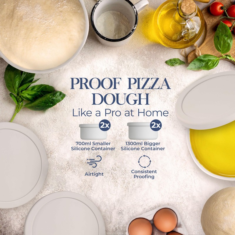 Southernsy Pizza Dough Proofing Box | 1300 ml and 700