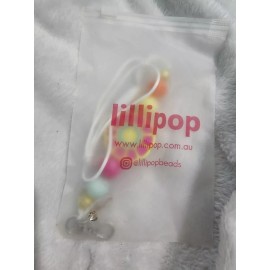 Unbranded Lillipop beads Flower Keychain Lanyard Ribbon Daisy Pendant Key Chain New W4