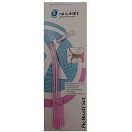 Mirandent Professional Prop – Pack of 4 Hylaxis Interdental Brushes PIC Brush Set, Pink