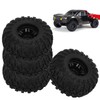 4Pcs RC Wheels And Tires Set 125mm Front Rearwheels with