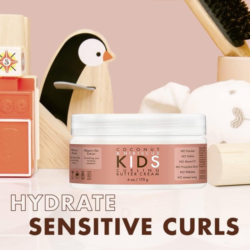 Shea Moisture Coconut & Hibiscus Kids Curling Butter Cream, 6