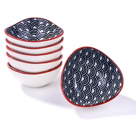 Japanese Soy Sauce Dish Set of 6 Sauce Bowls Dipping Sauce Bowls Kitchen Items, Ceramic Bowl, Kitchen Stuff