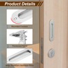 PATIKIL Recessed Finger Flush Pulls 5" 4 Pcs Pocket Door
