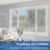 FEOMOS Window Privacy Film, Frosted Reeded Glass Film Decorative Window